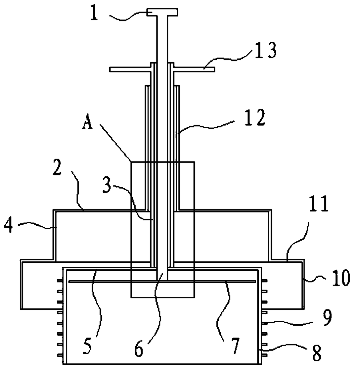 Soil taking ring knife used for karst mountainous region and provided with positioning sleeve