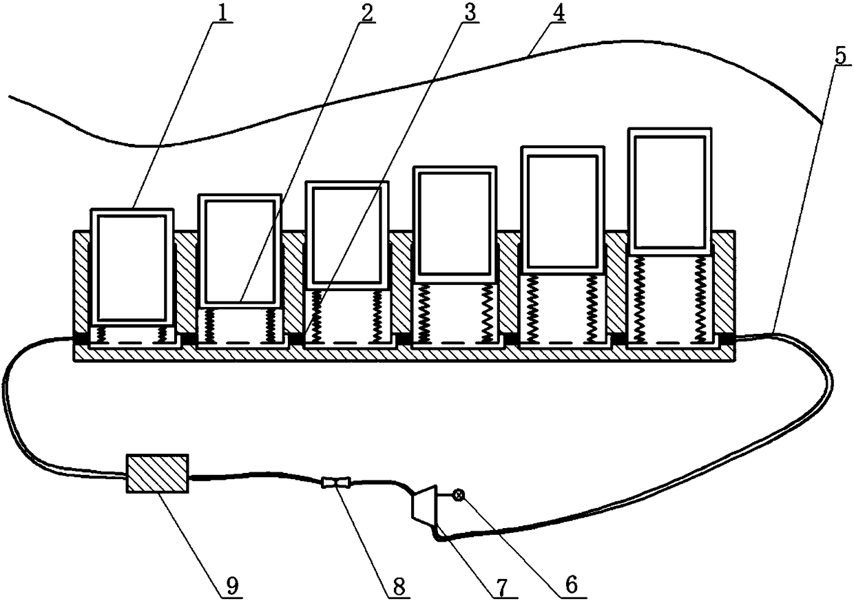 Device for collecting wave energy by using wave flowing water pressure