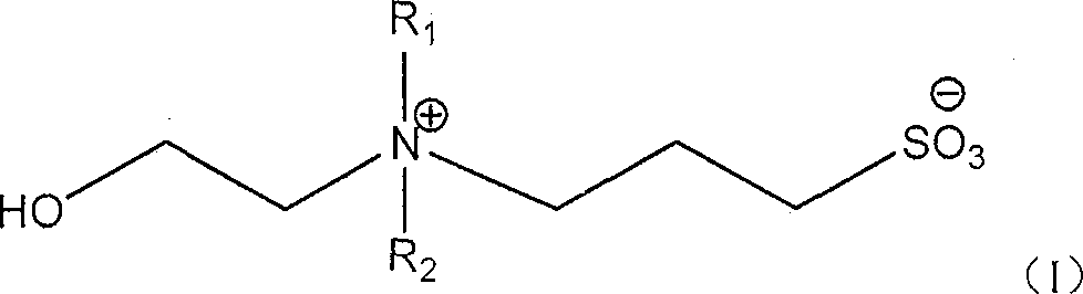 A deep eutectic substance based on hydroxyethyl inner salt