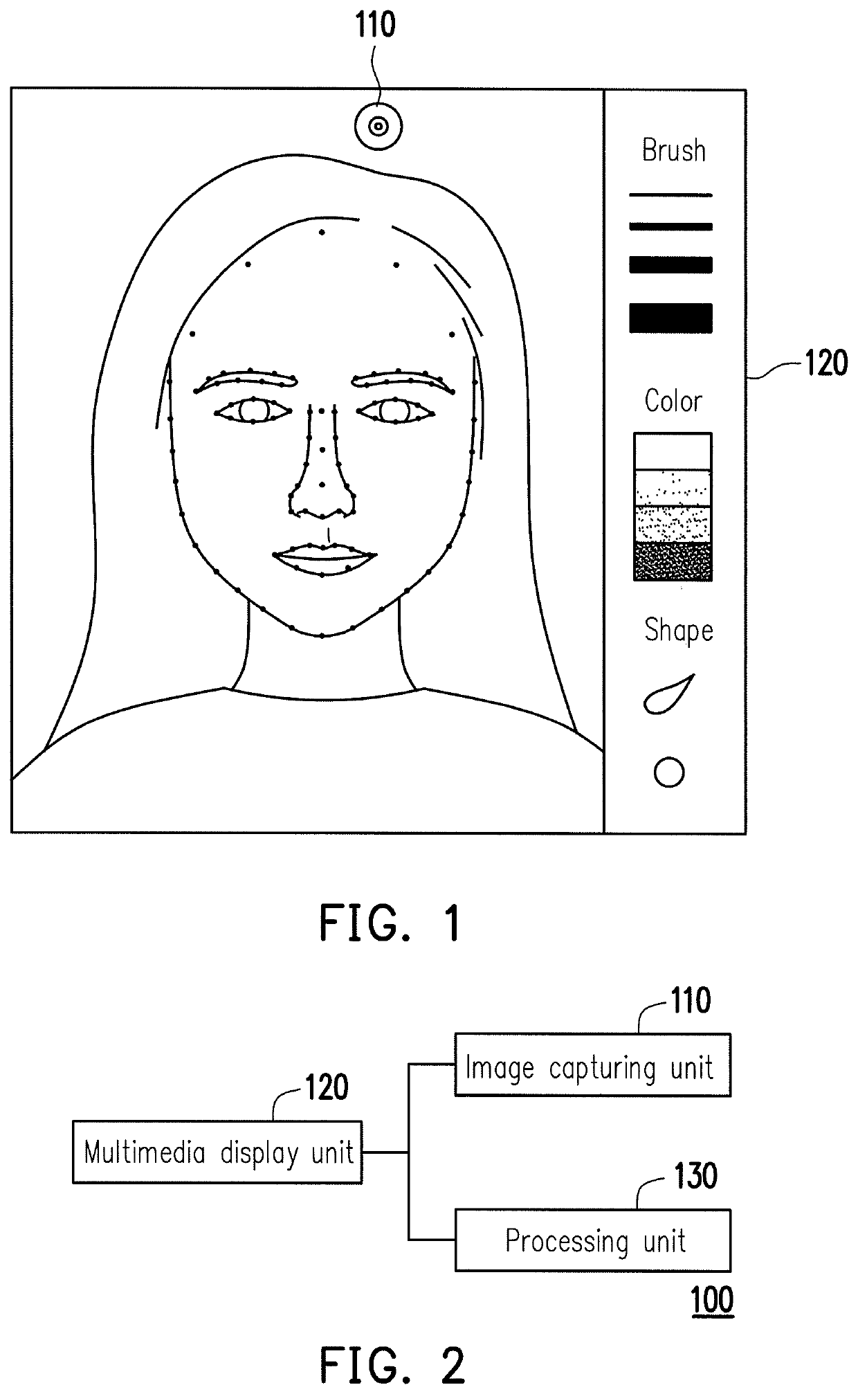 Blush guide device and method thereof