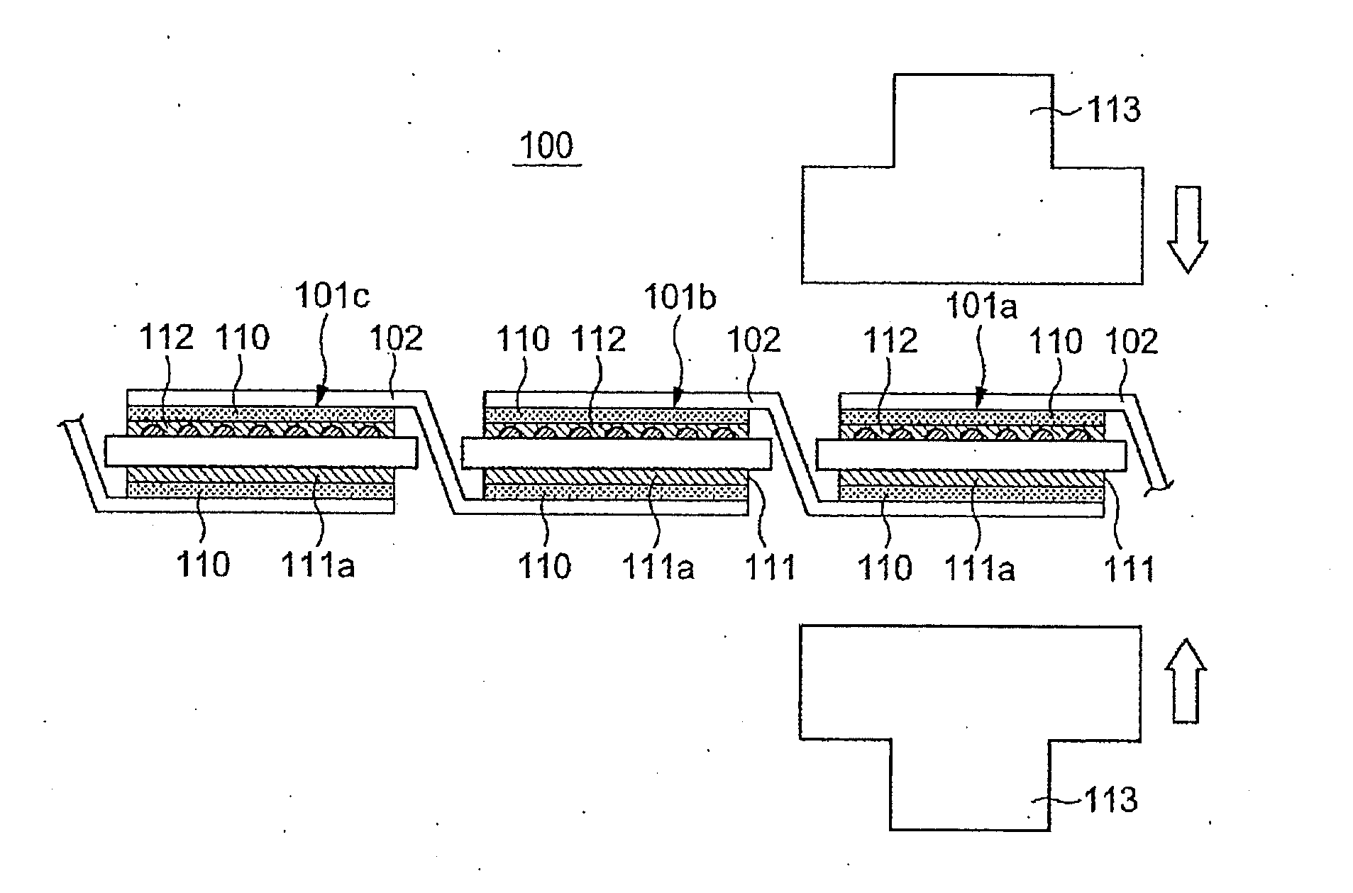 Process for manufacture of solar battery module, solar battery cell connection device, and solar battery module