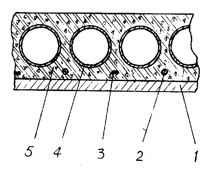 Reinforced concrete roof laying technology and dedicated vacuum tube