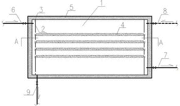 Open flat plate phase change heat storage tank