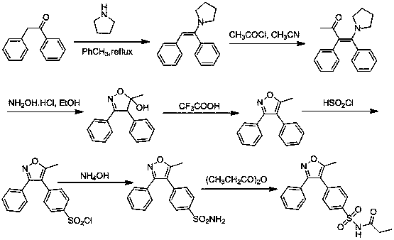 A kind of method for preparing parecoxib