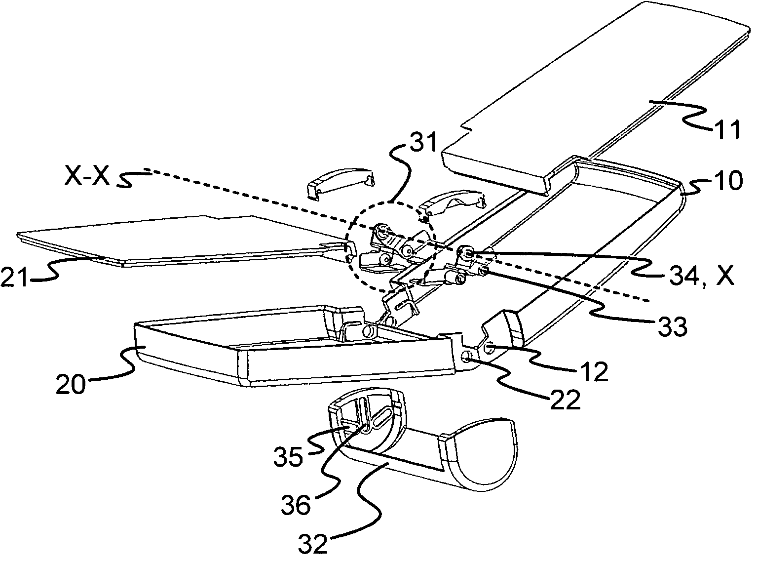 Hinge structure for an electronic device