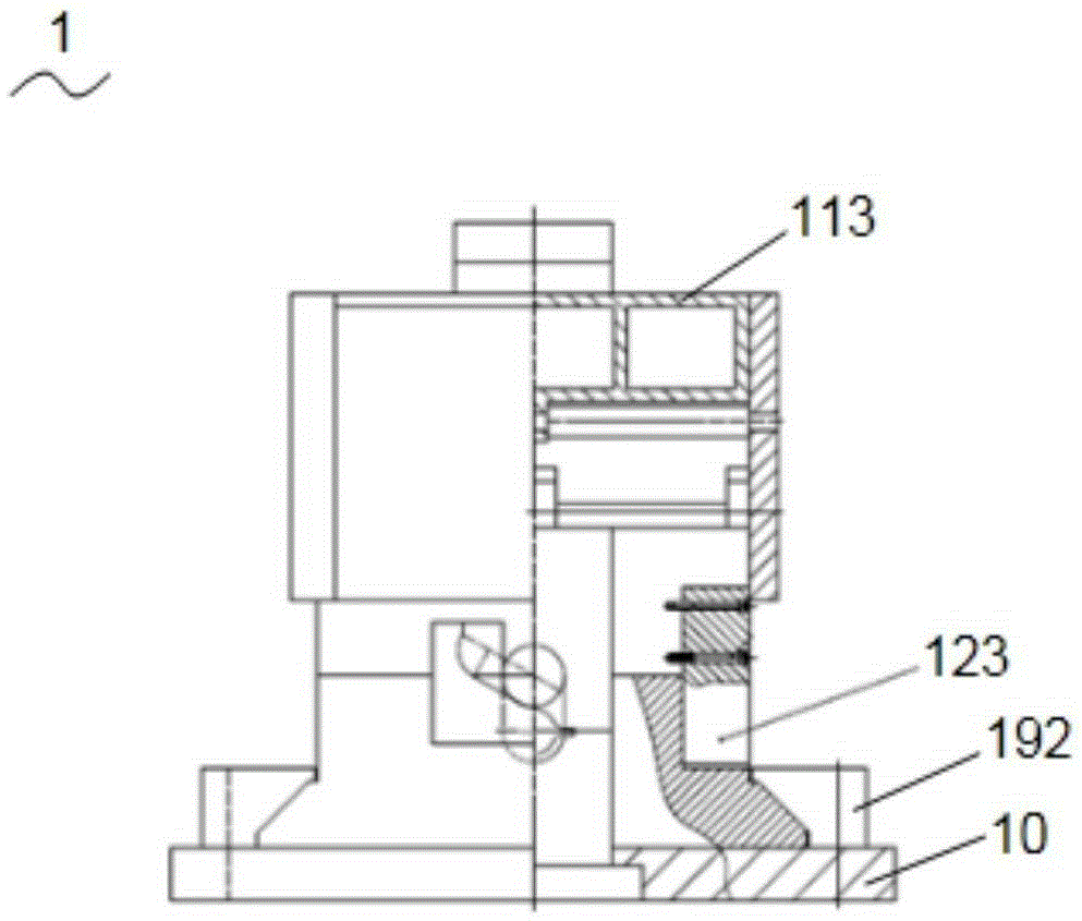 Double-acting forging tool for all-fiber crankshafts and forging method thereof