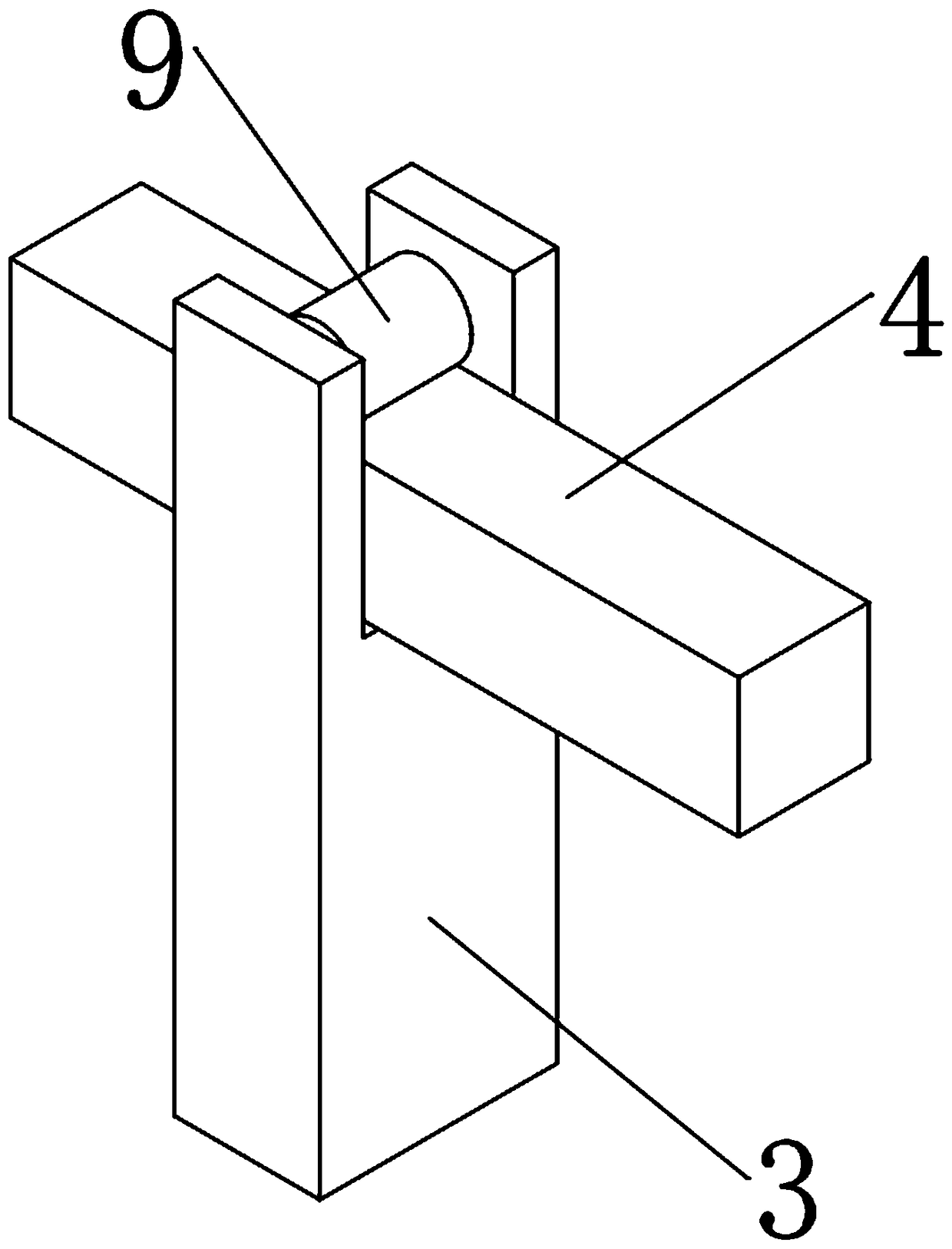 Travel control apparatus of brick laying machine