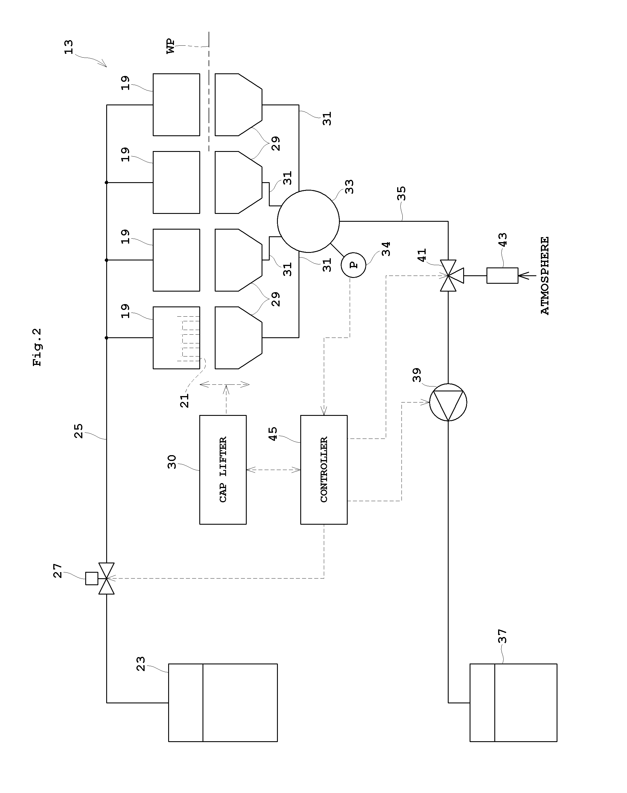 Inkjet printing apparatus and a purging method therefor