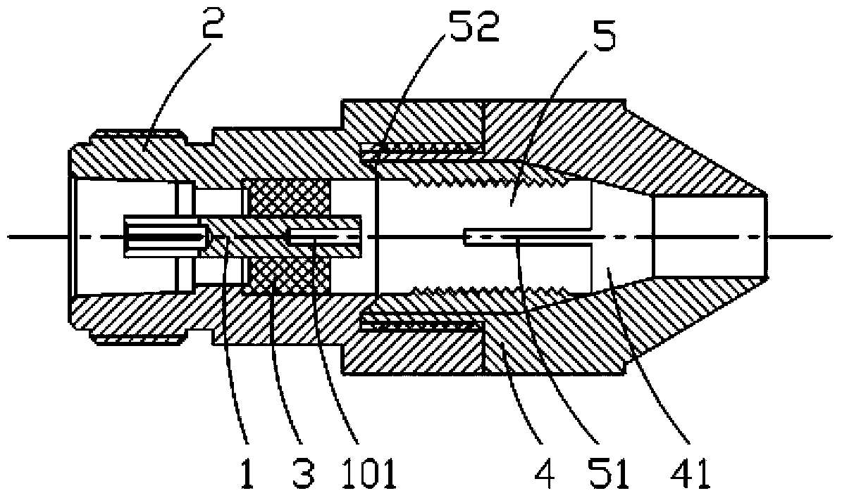 Radio frequency cable connector suitable to be assembled outdoors