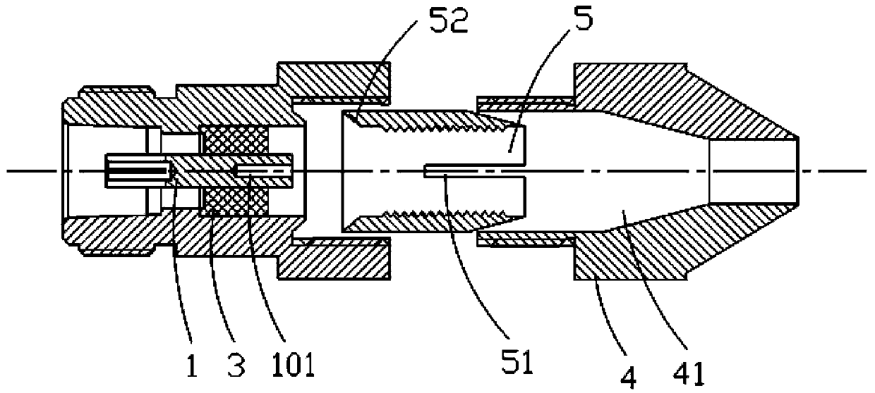 Radio frequency cable connector suitable to be assembled outdoors