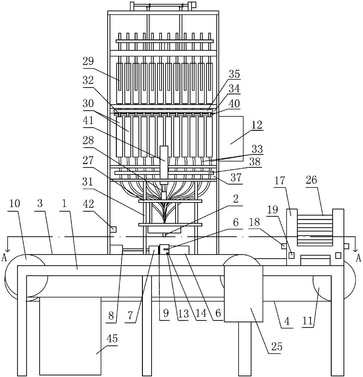 Improved acid adding machine