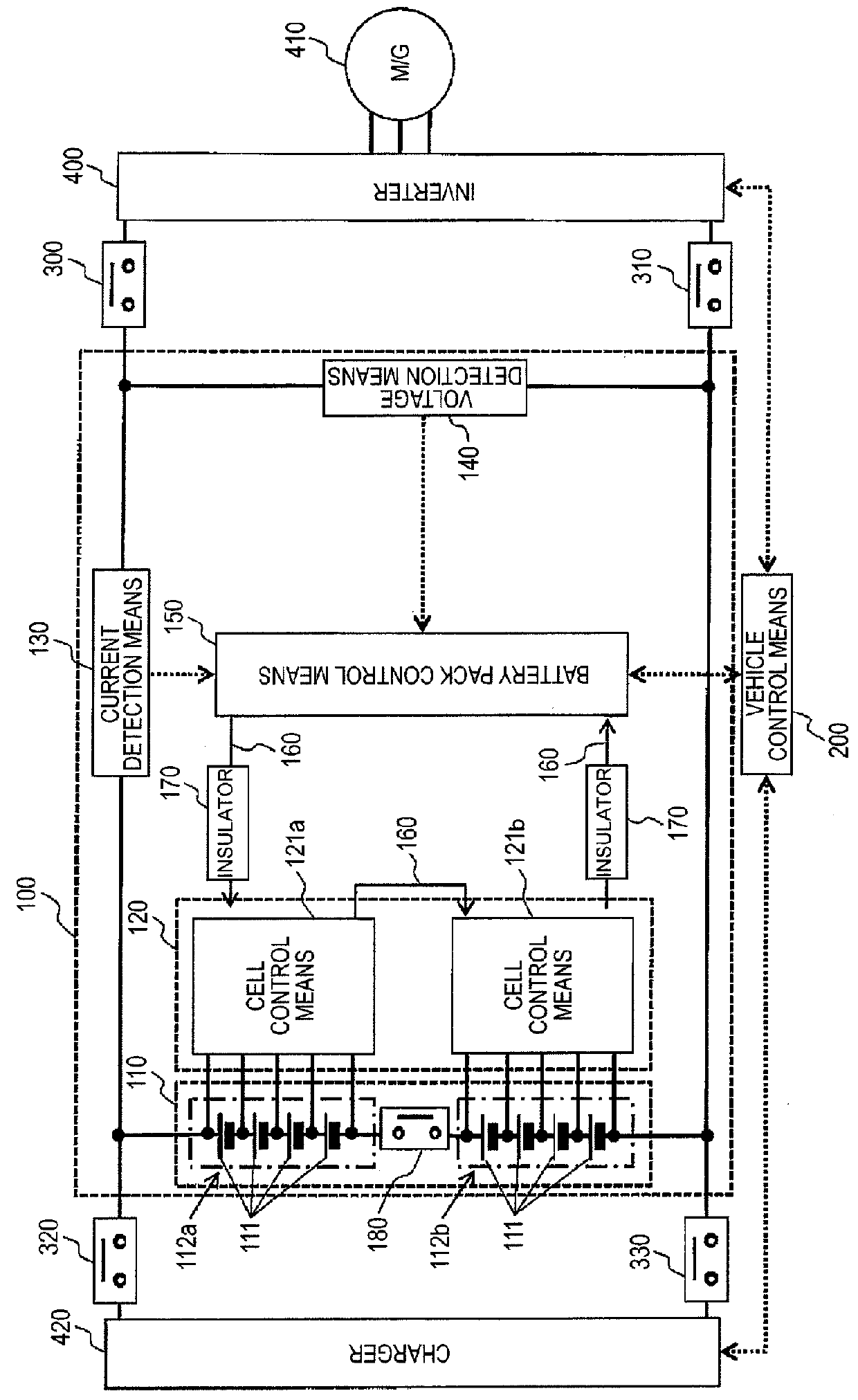 Battery control circuit and battery device