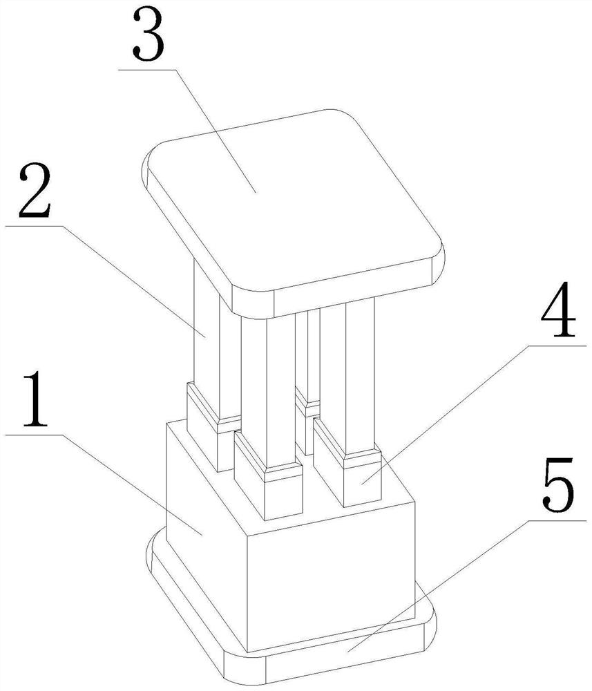 Gravity support for building construction