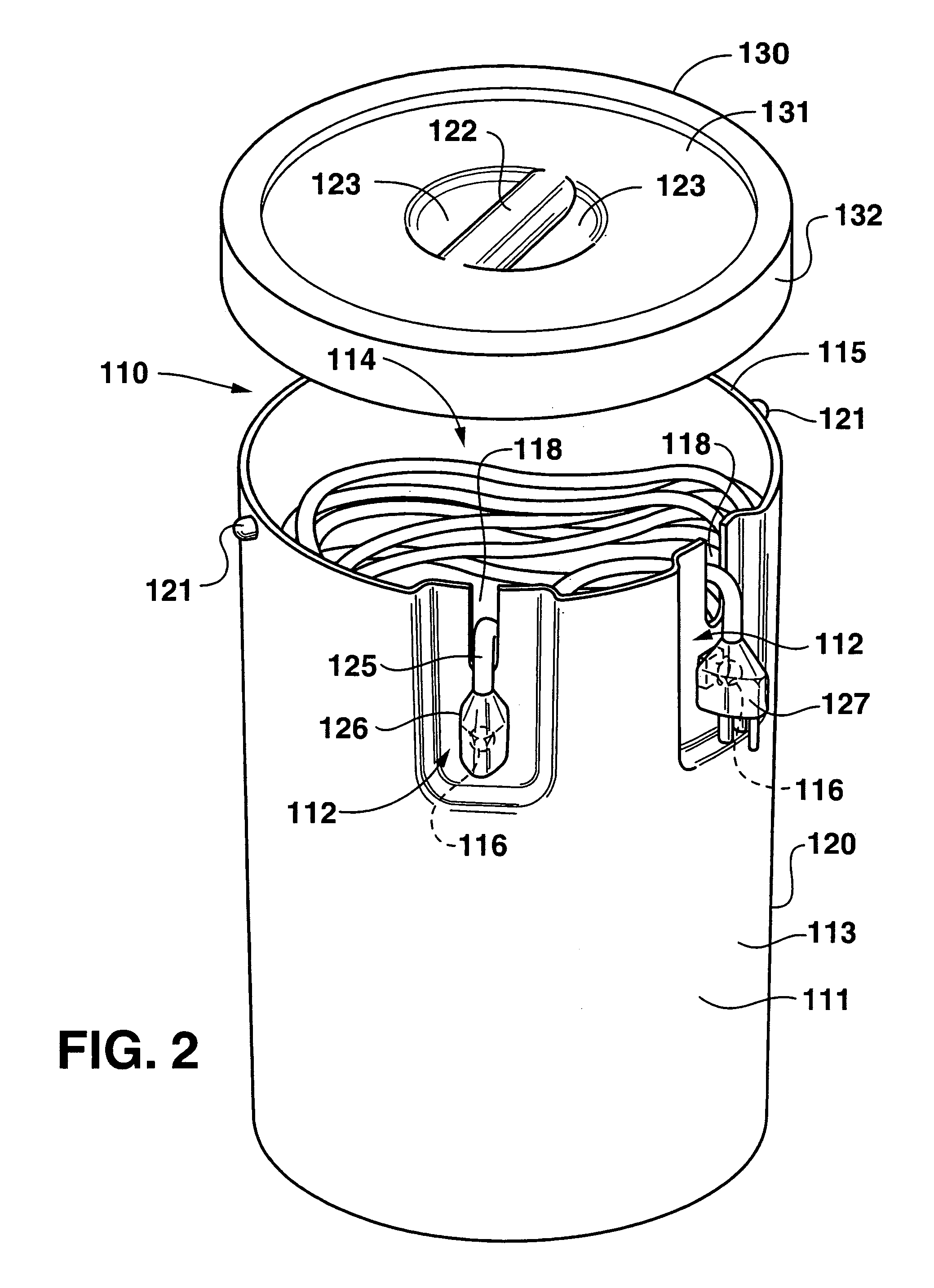 Electric extension cord storage device