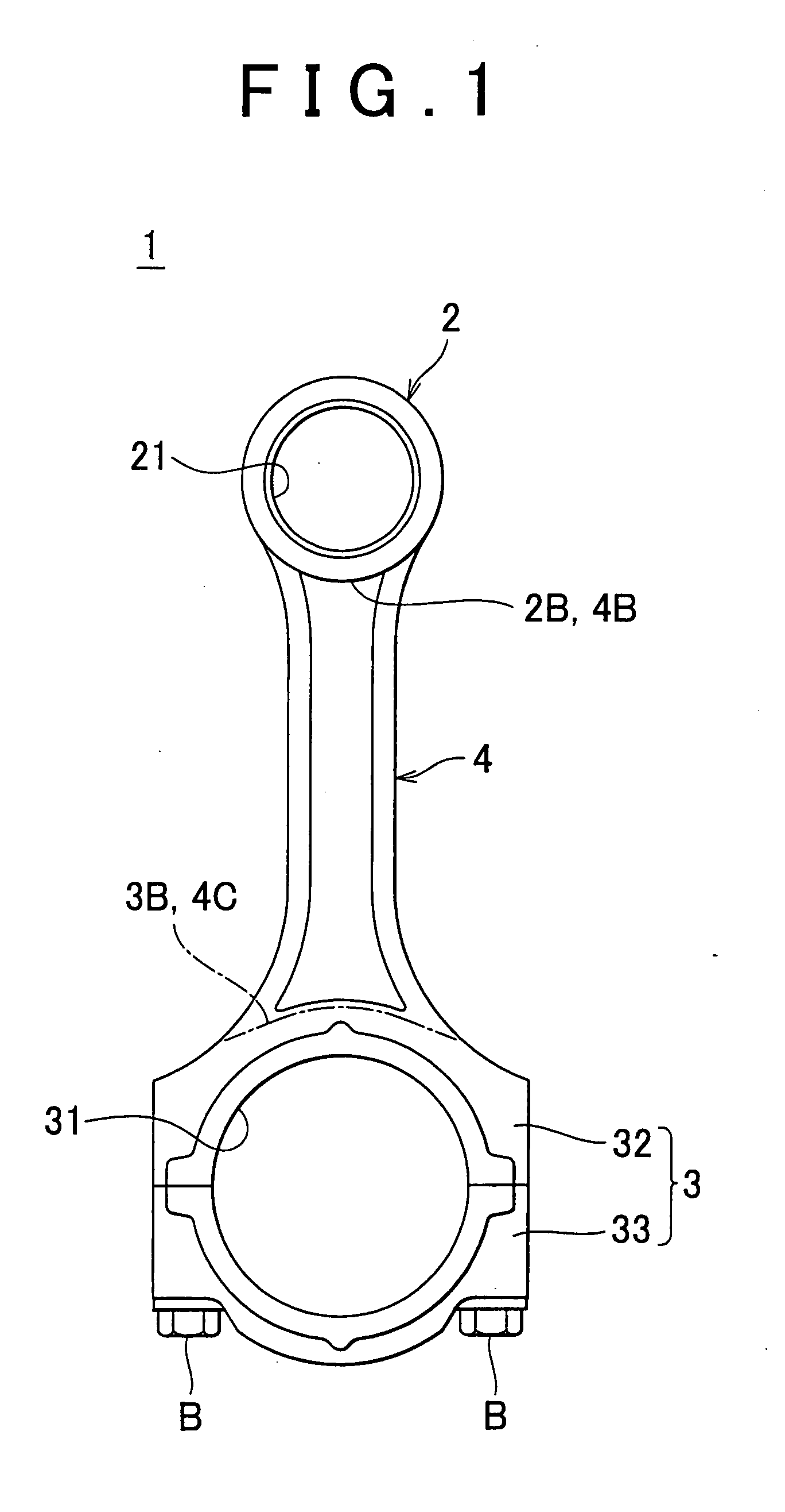 Connecting rod for internal combustion engine and method of manufacturing the connecting rod