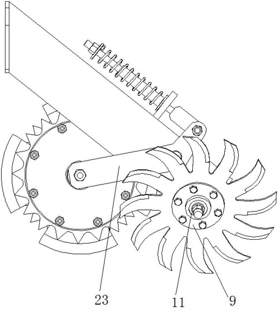 Soil strip breaking mechanism of no-tillage planter