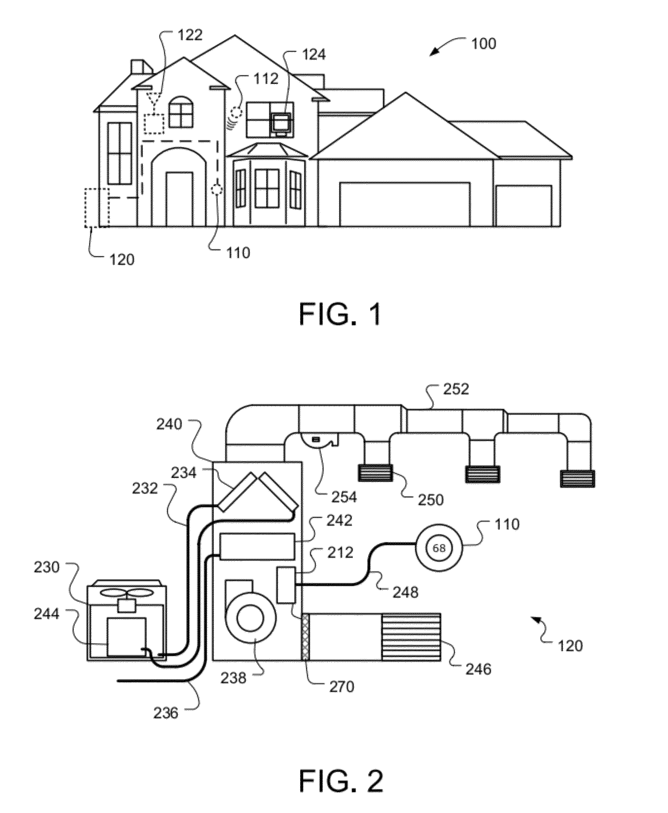 Power management in energy buffered building control unit