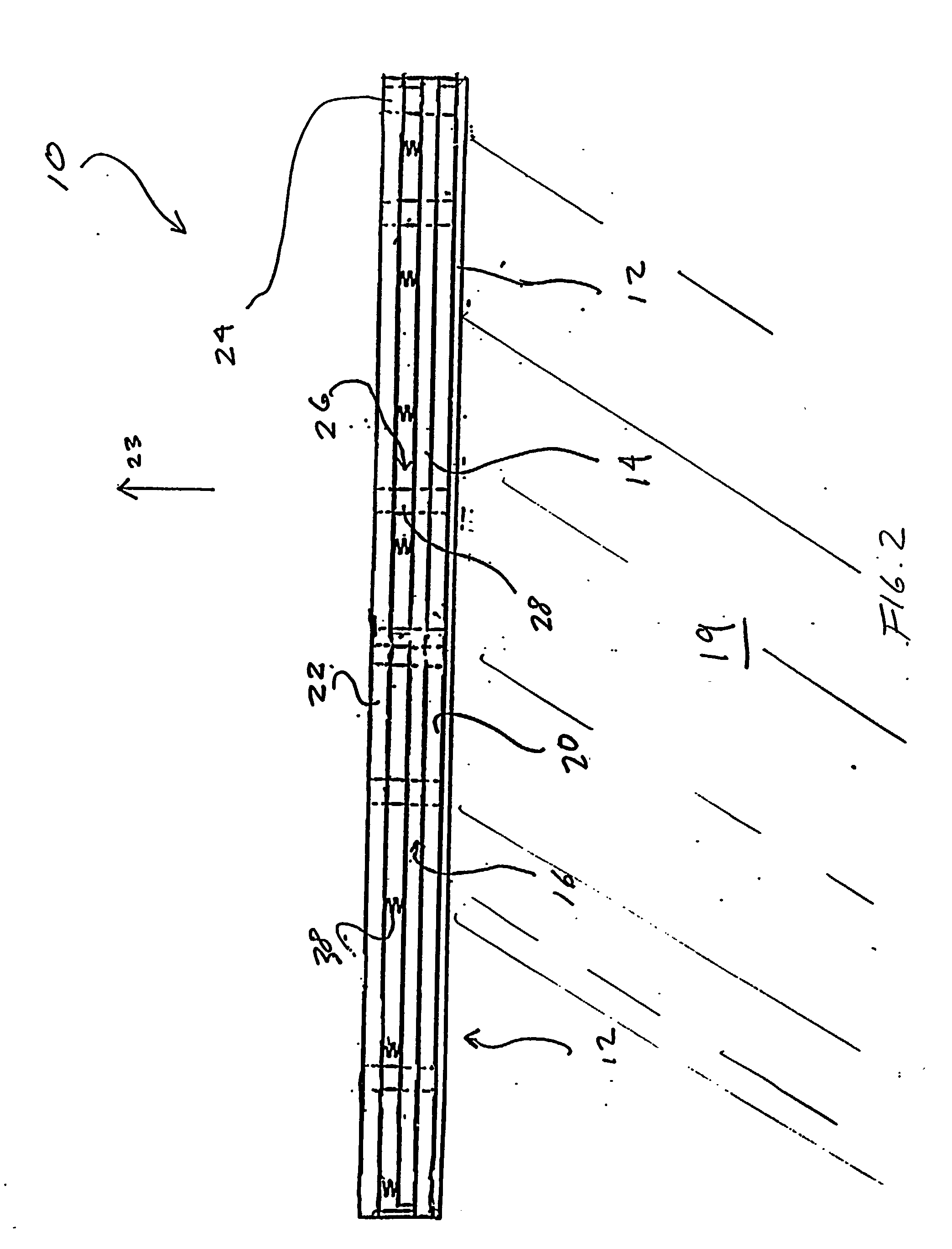 Flexible track for dasher board system