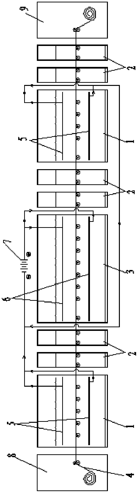 Continuous-electroplating liquid conduction apparatus and continuous liquid electroplating method