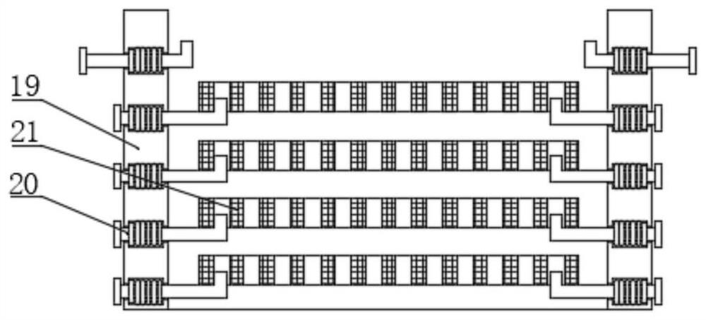 Sewer grating plate carrying device for municipal engineering