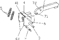 Contact locking device of single-breakpoint molded-case low-voltage circuit breaker