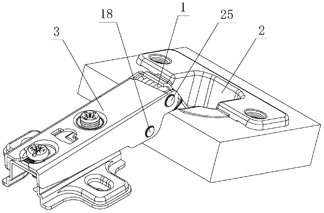 Integrated optimization structure of damping hinge