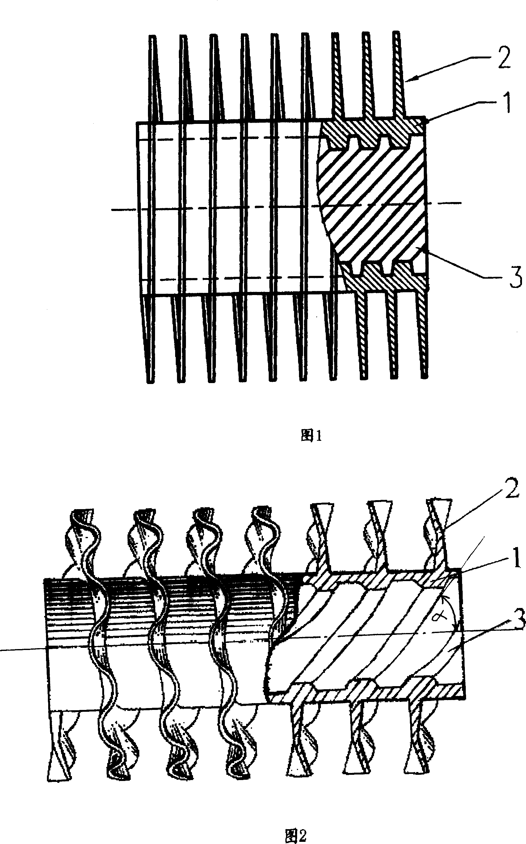 High finned heat-exchange tube and processing method thereof