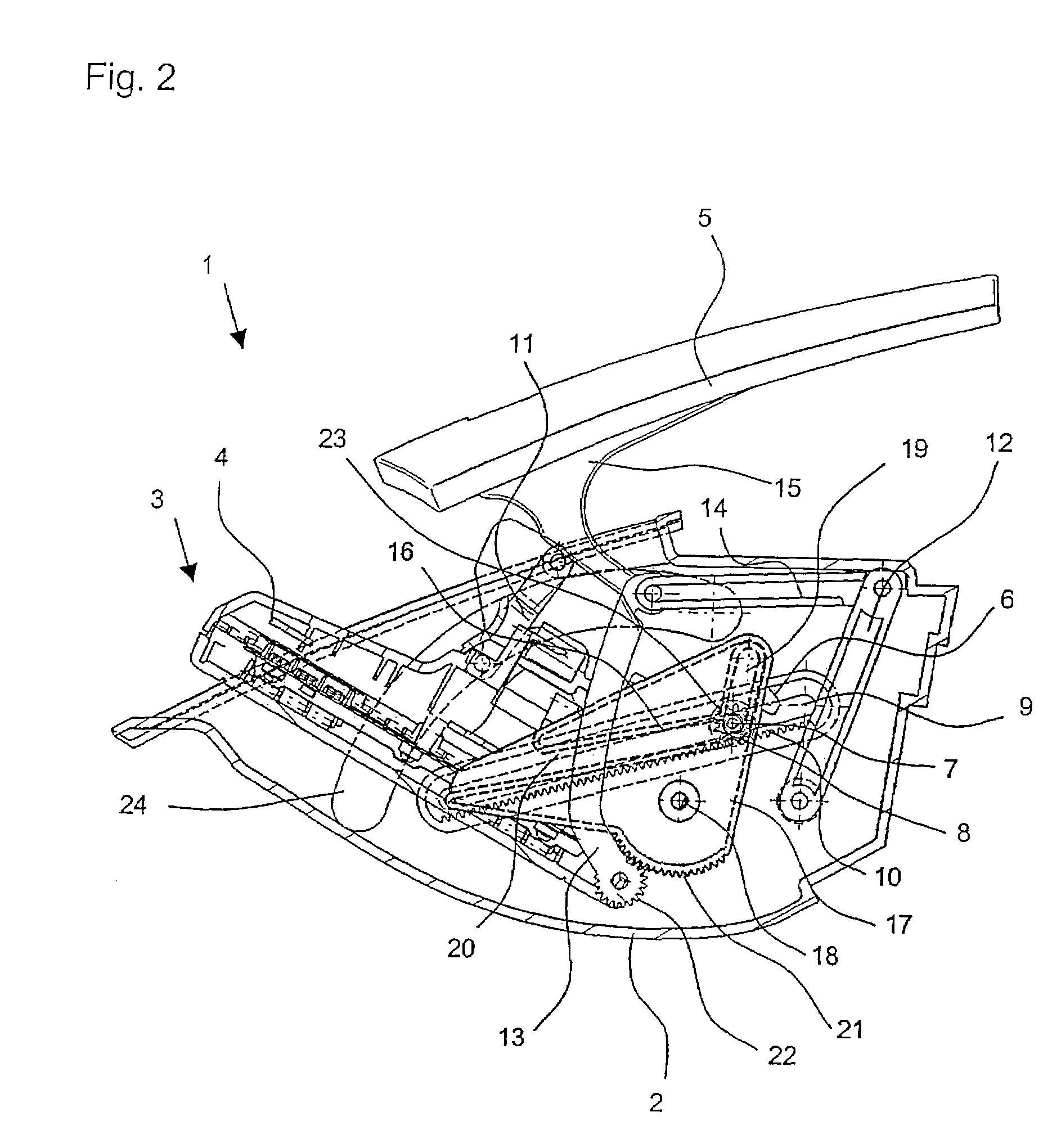 Device for movable support of an input/output unit