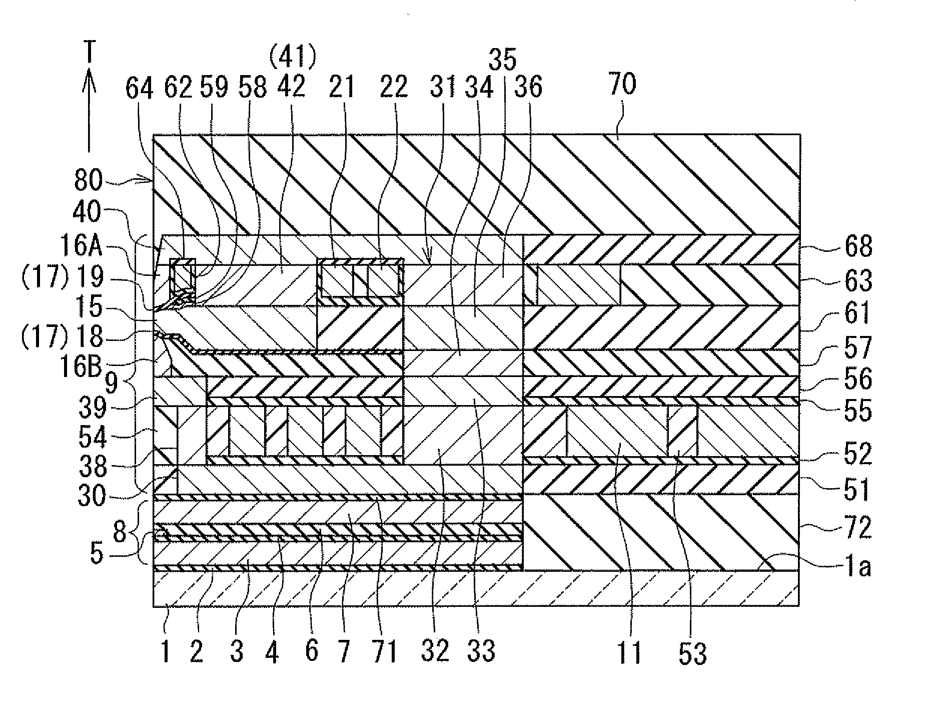 Magnetic head for perpendicular magnetic recording having a main pole and a shield