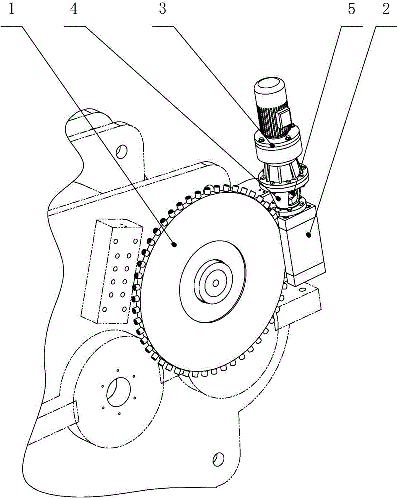 Movable positioning device for main shaft transmission chain disc of wind generation unit