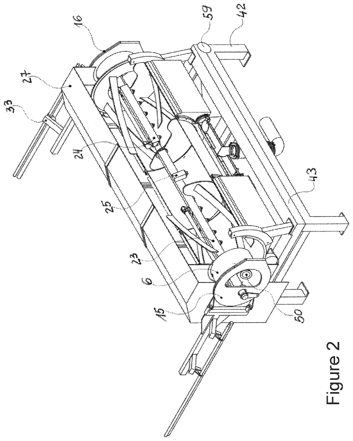 Coating apparatus and coating method for granular bodies