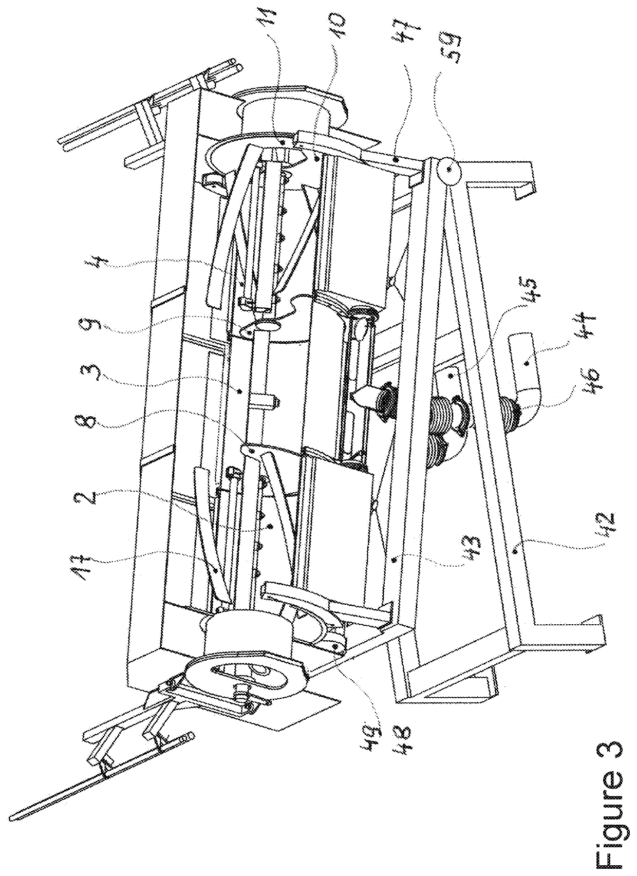 Coating apparatus and coating method for granular bodies