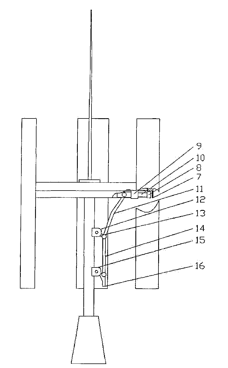 Small-sized efficient vertical axis wind turbine