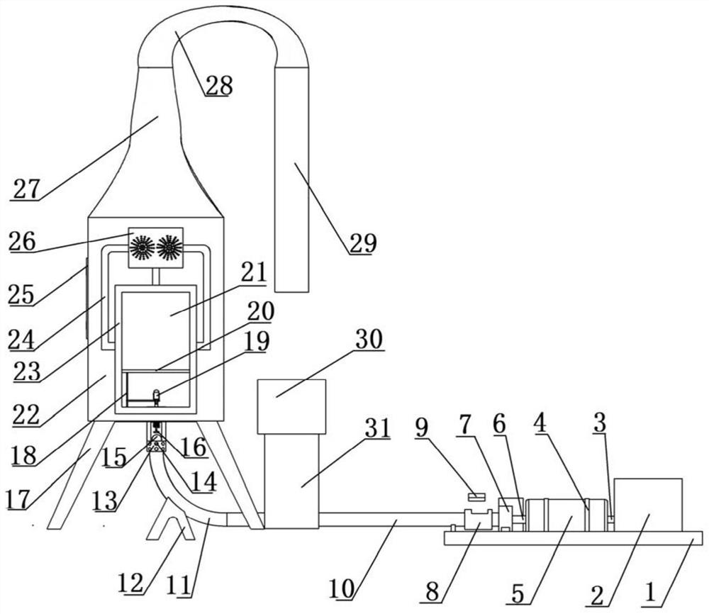 A small disturbance high-speed ice ejection test device and method with multi-stage transmission