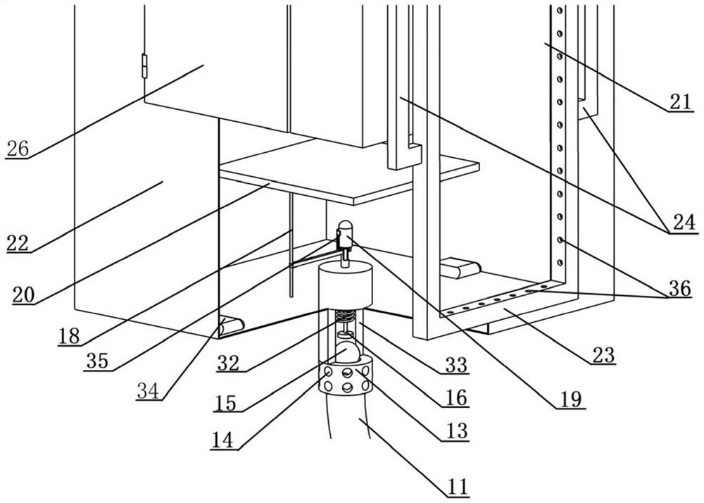 A small disturbance high-speed ice ejection test device and method with multi-stage transmission