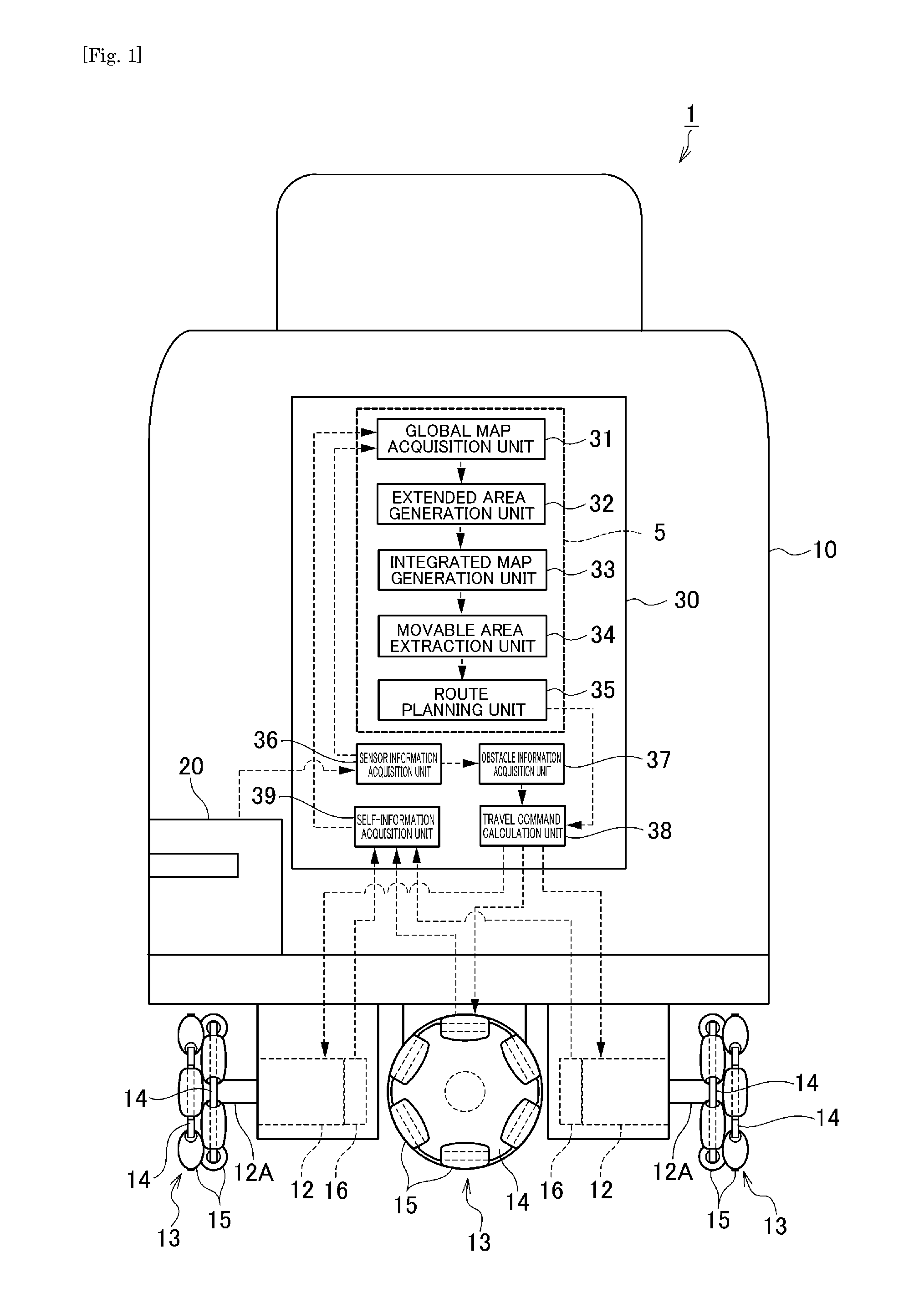 Route planning method, route planning device and autonomous mobile device