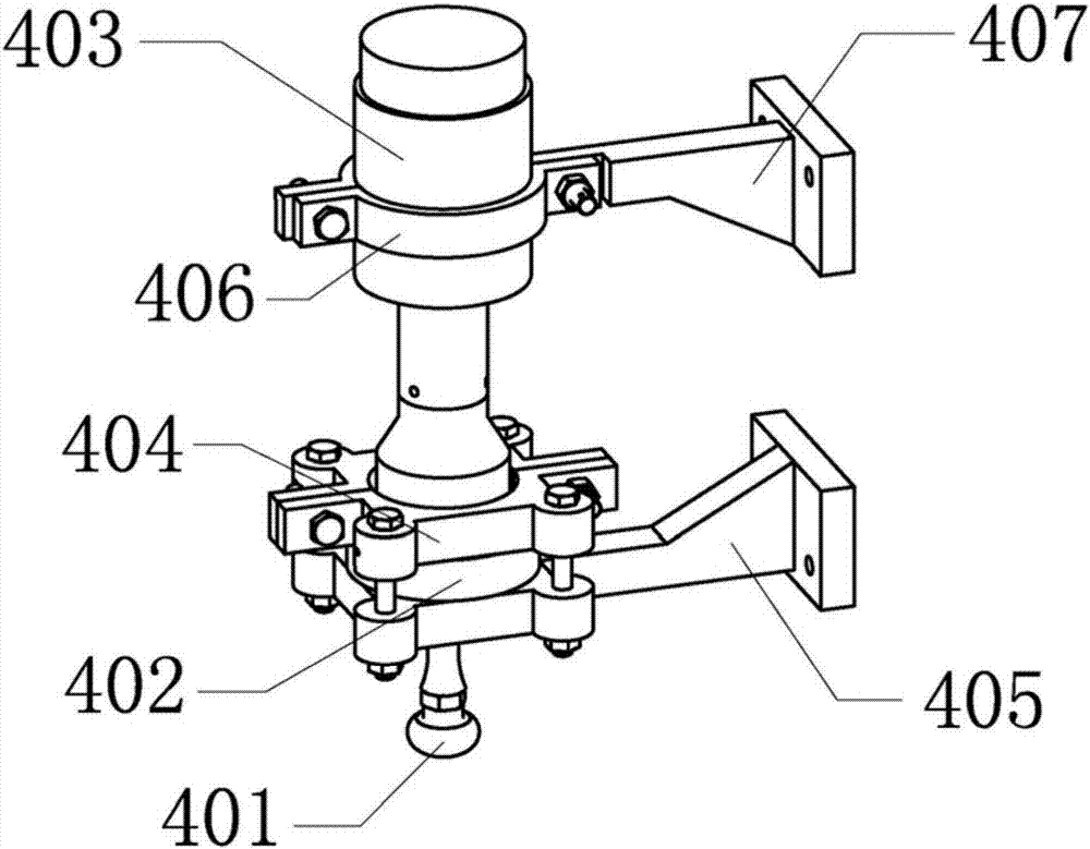 High-precision five-shaft multi-dimensional ultrasonic polishing device