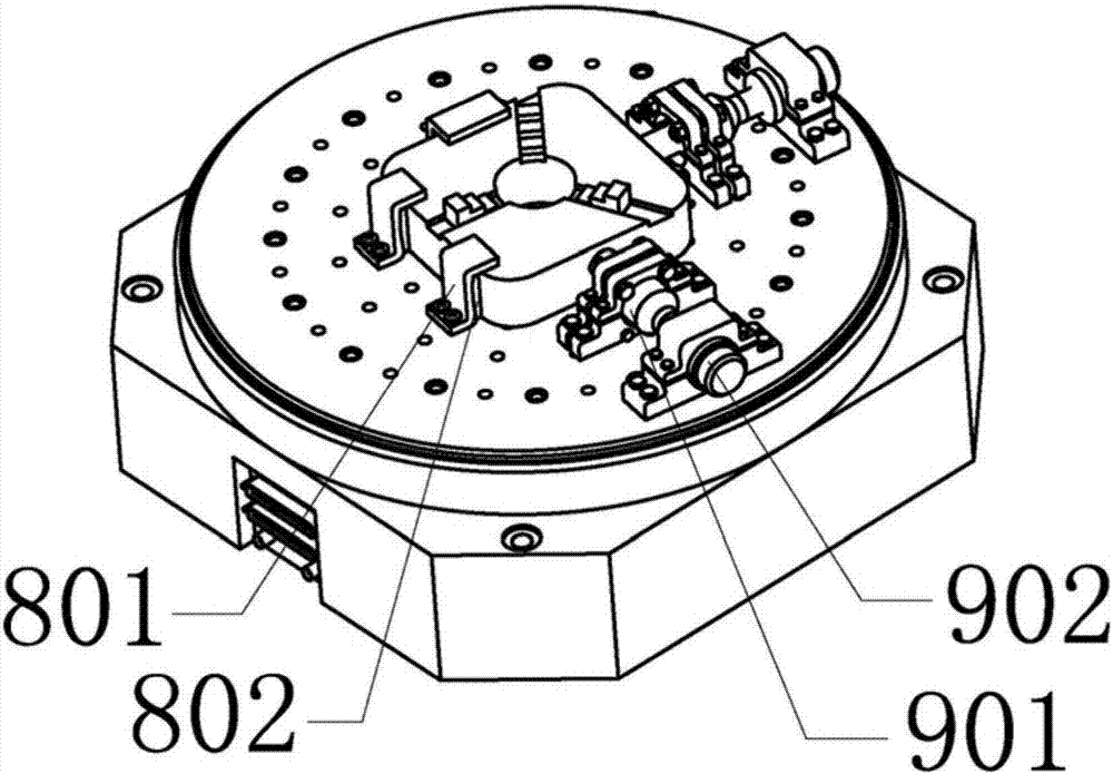 High-precision five-shaft multi-dimensional ultrasonic polishing device