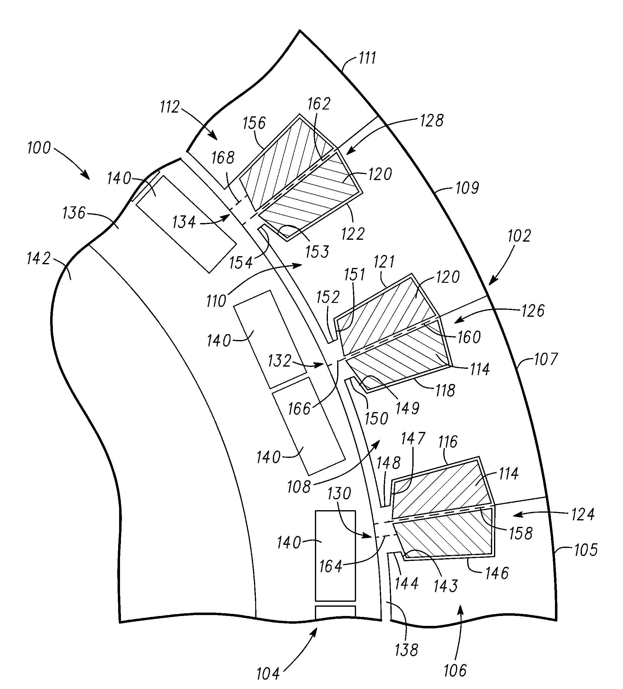 Concentrated winding machines with reduced torque ripple and methods for designing the same