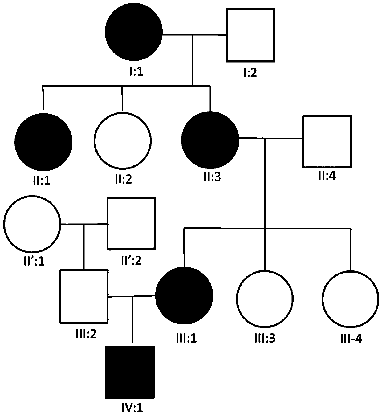 A kind of hypothyroidism pathogenic gene mutation and diagnostic reagent based on the gene mutation