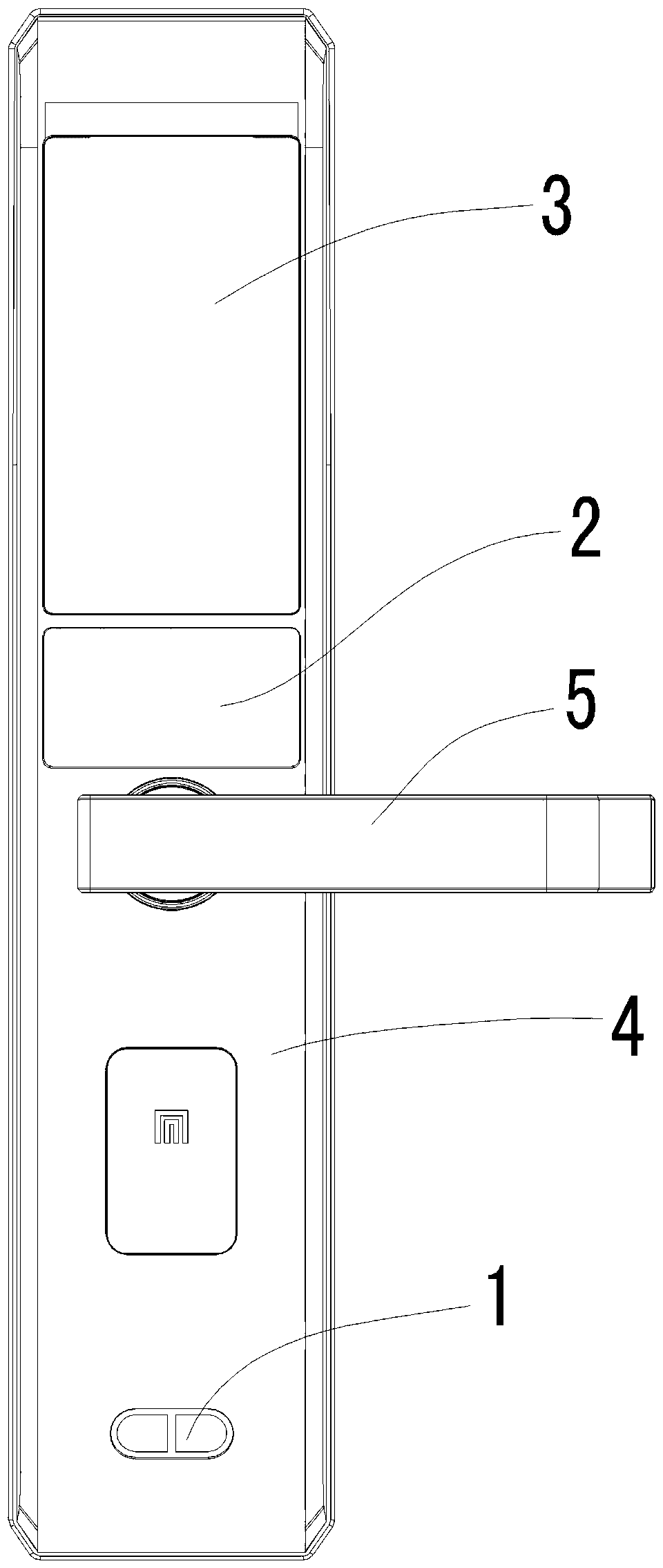 Automatically inductive electrified face recognition intelligent door lock