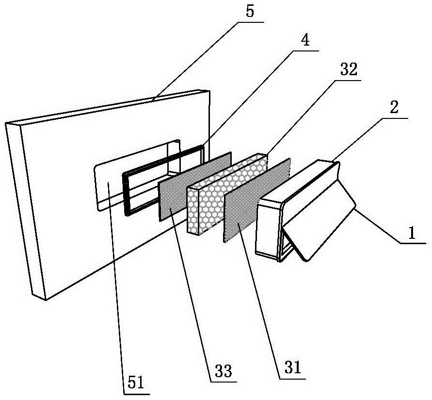 Handle device with ventilating and filtering function and door with handle device