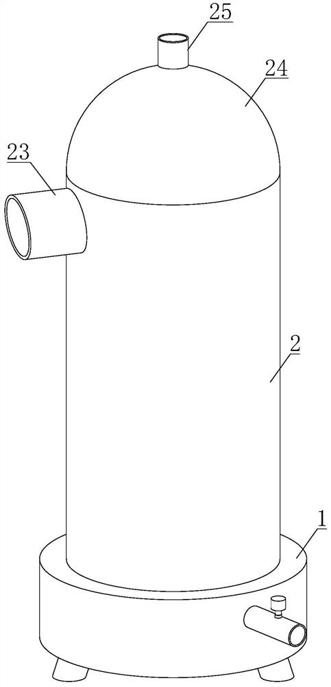 Activated carbon activation furnace with gas guide structure