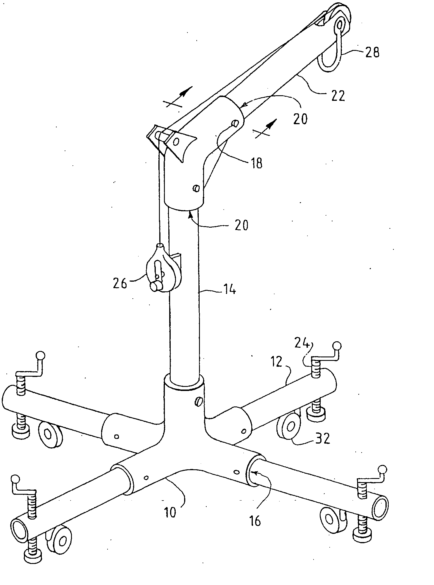 Confined space entry device and safety line for fall arrest