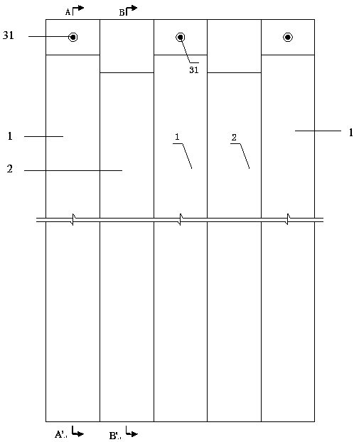 Interception diversion anchoring slab-pile wall and design method thereof