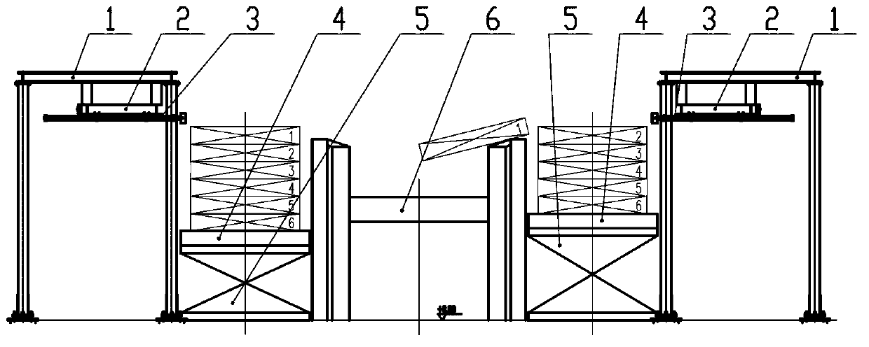 Automatic batching charging device of vehicle dismantling pressing block