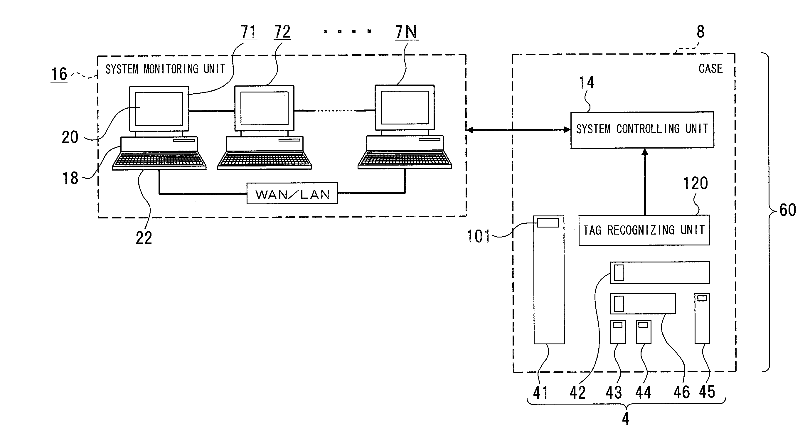 Configuration recognizing system, configuration recognizing method, and configuration recognizing program of device