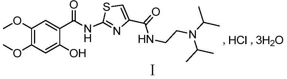 Preparation method of acotiamide hydrochloride intermediate