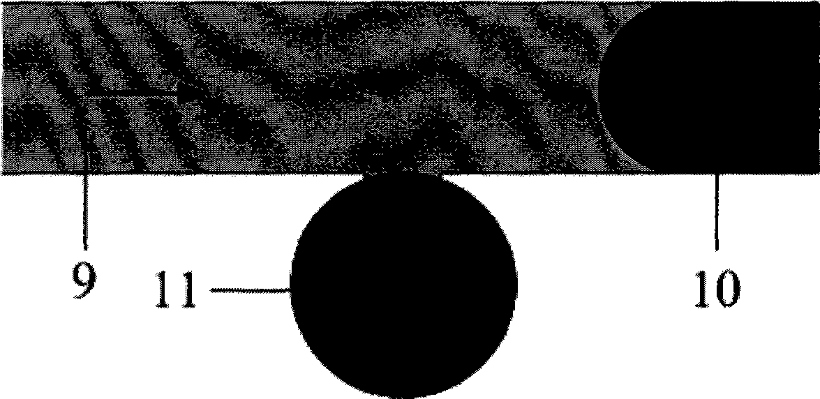 Automatic device for quantitatively distributing microfluid and using method