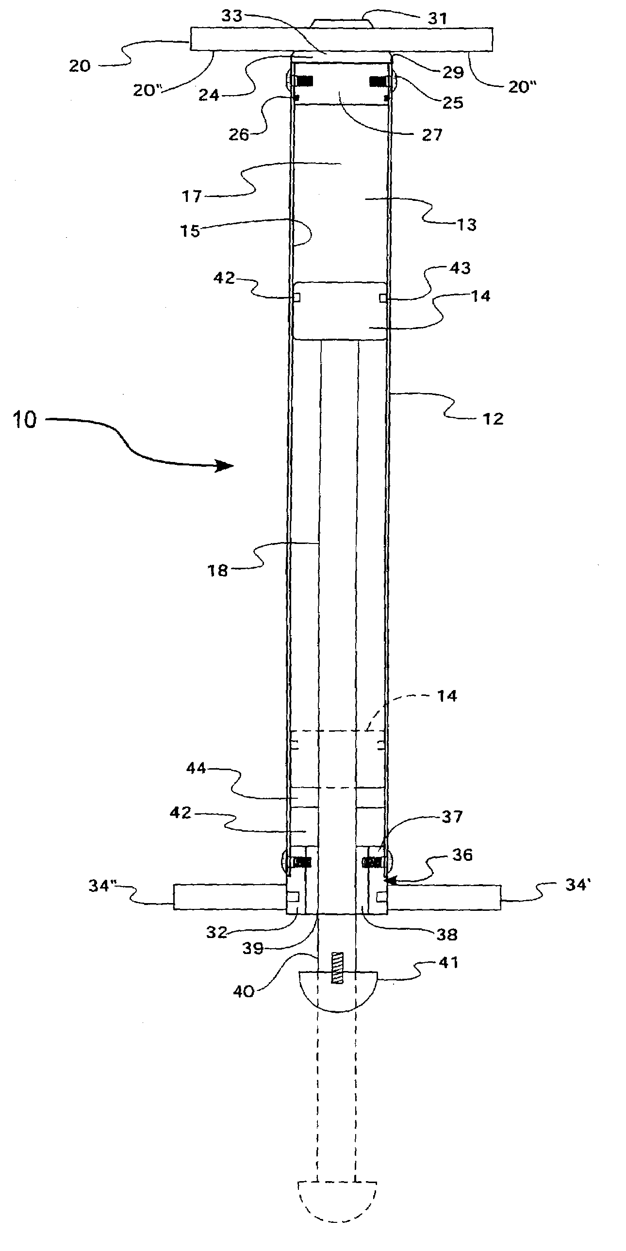 Pneumatic pogo stick